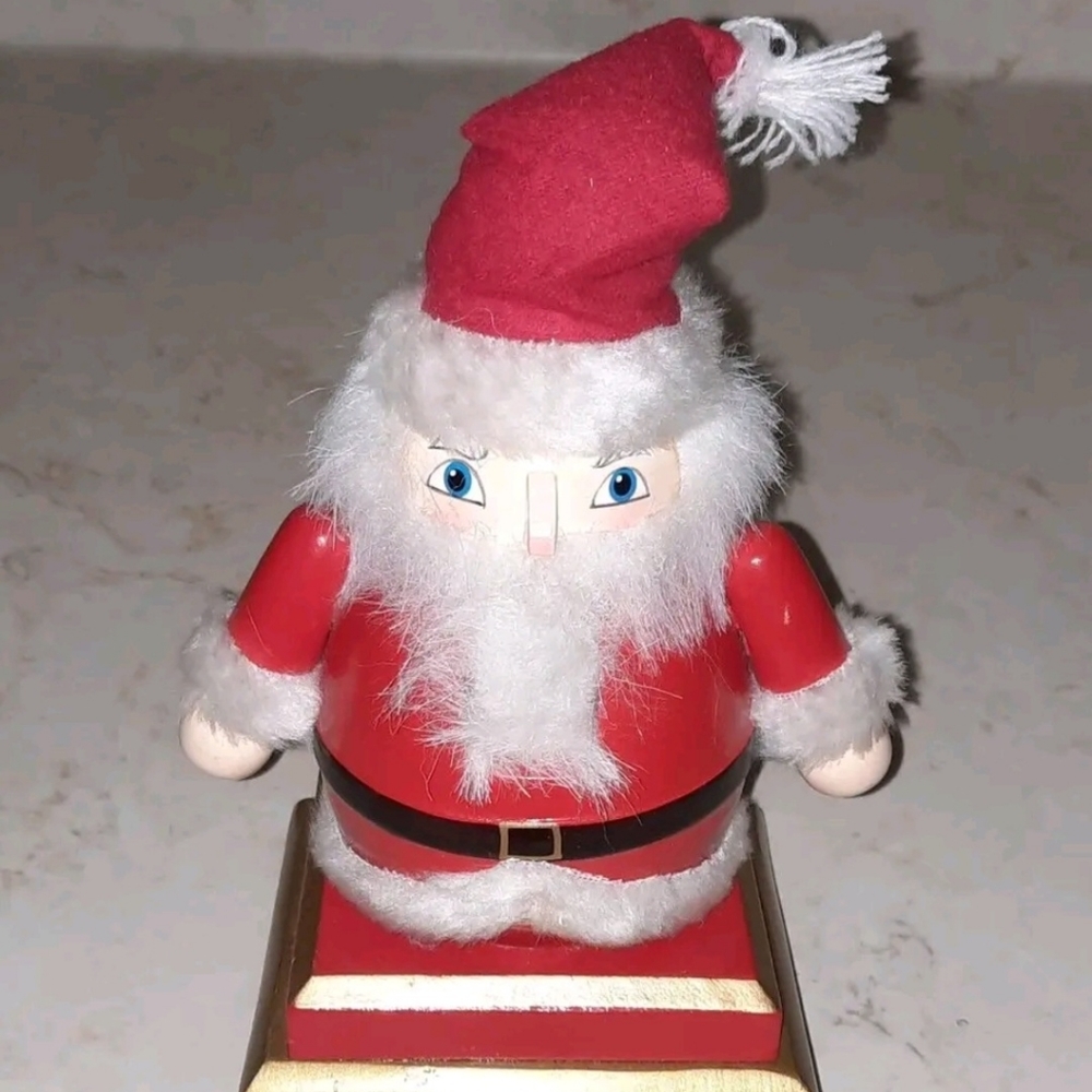 Santa Nutcracker Stocking Hanger
